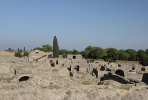 Blick auf Pompeji